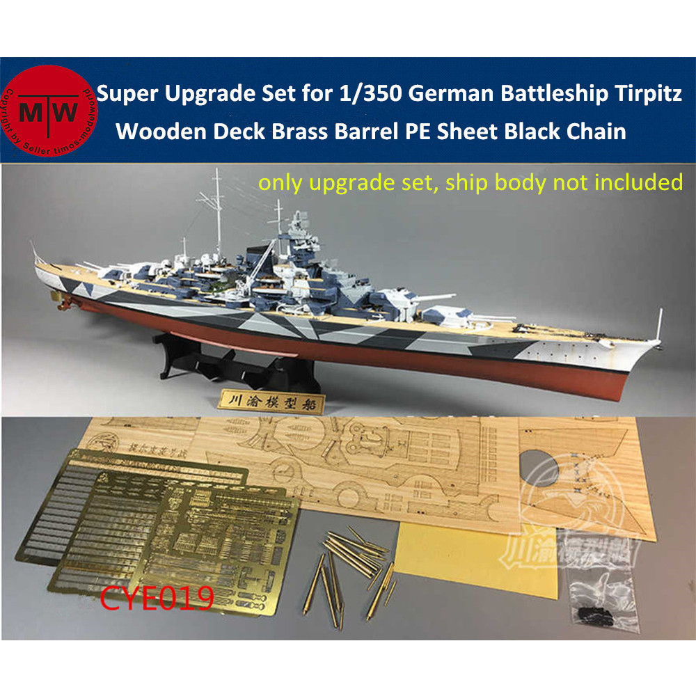 Model Kit U Boat - 1/350 Ölçekli Alman Savaş Gemisi Tirpitz