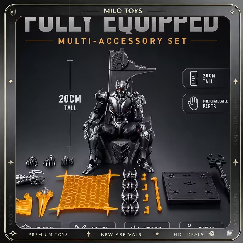 Model Kit Action Figure - Blokees Ultron Legend Edition Yapı Bloğu
