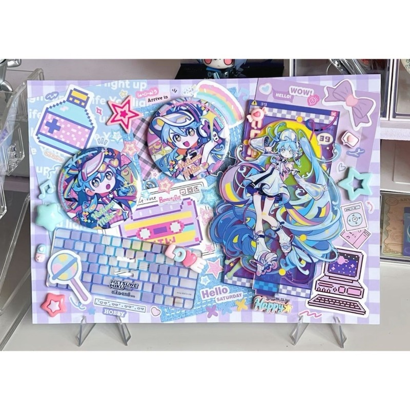 Model Kit Hatsune Miku - Hatsune Miku Akrilik Standı Şekil Rozeti