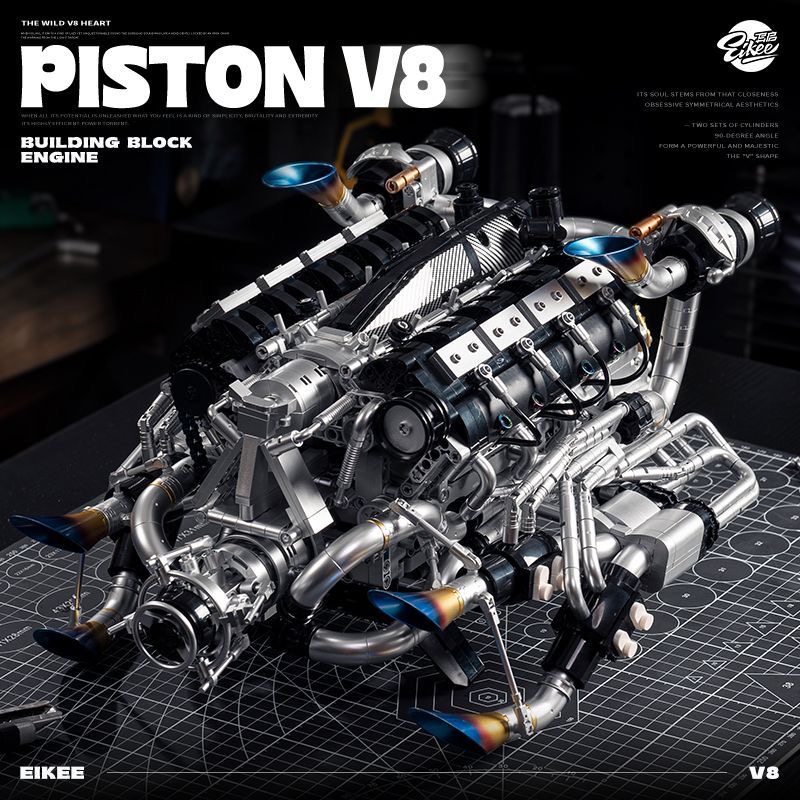 MOC Supercar V8 Motor Yapım Bl - Model Kit V8 incelemesi ve fiyatı