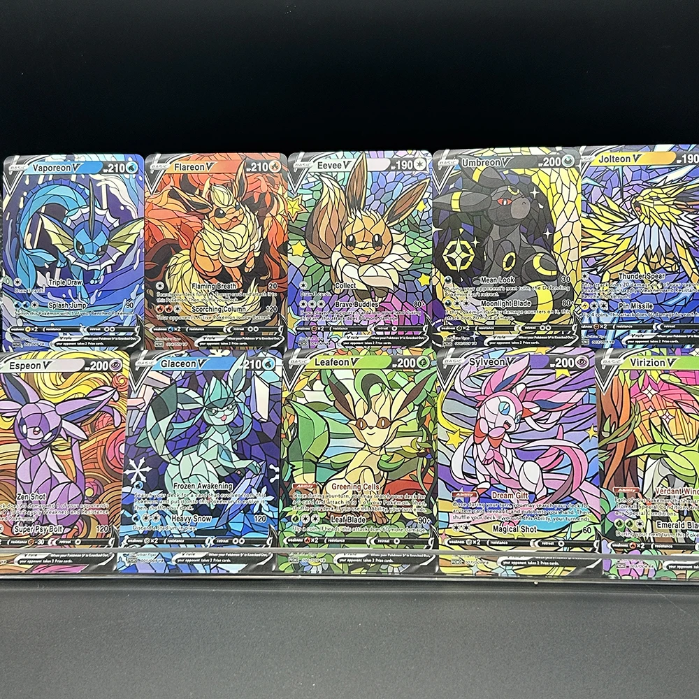 10 adet/takım Diy PTCG Eevee U - Model Kit Anime incelemesi ve fiyatı