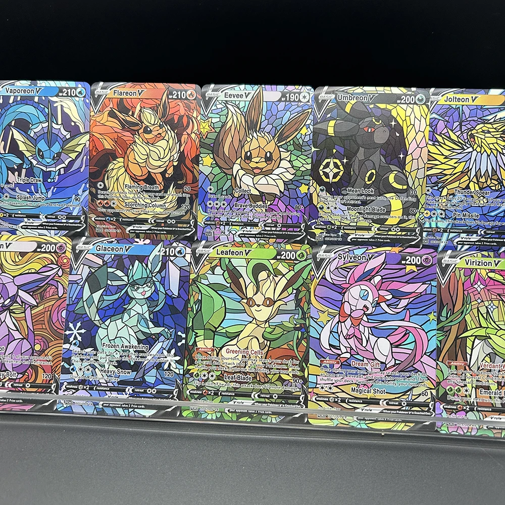 10 adet/takım Diy PTCG Eevee U - Model Kit Anime incelemesi ve fiyatı