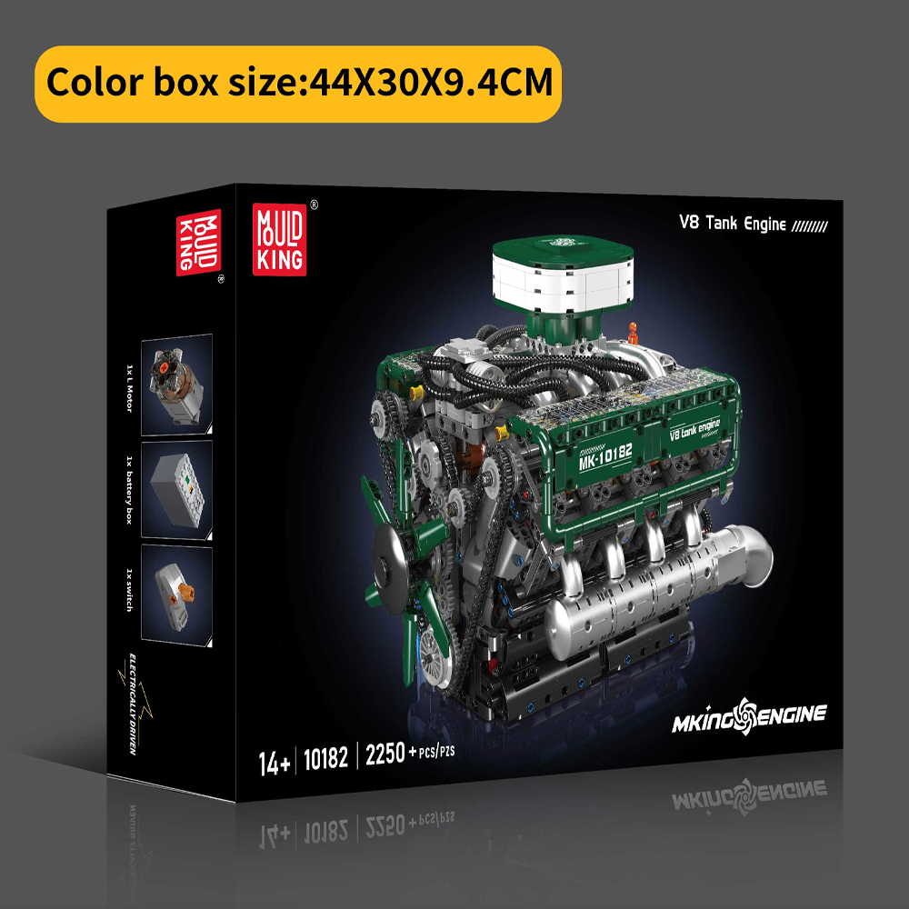 Mould King 10182 V8 Tank Motor - Model Kit V8 incelemesi ve fiyatı