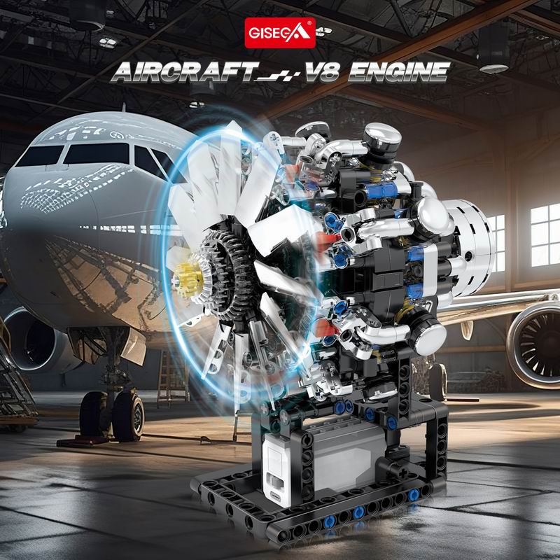 G8910 Havacılık V8 Motoru 558  - Model Kit V8 incelemesi ve fiyatı
