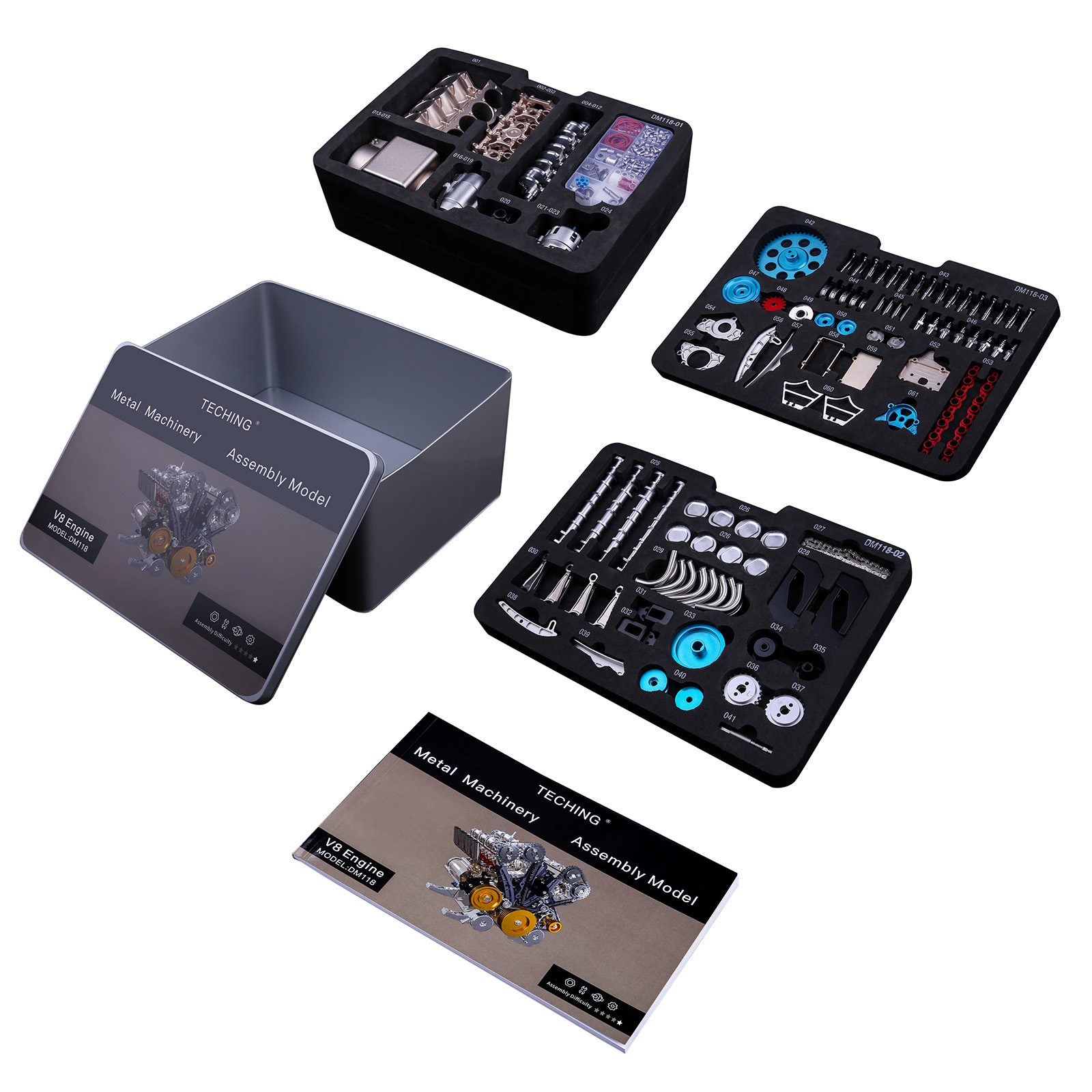 500 + Adet DIY V8 Motor Modeli - Model Kit V8 incelemesi ve fiyatı