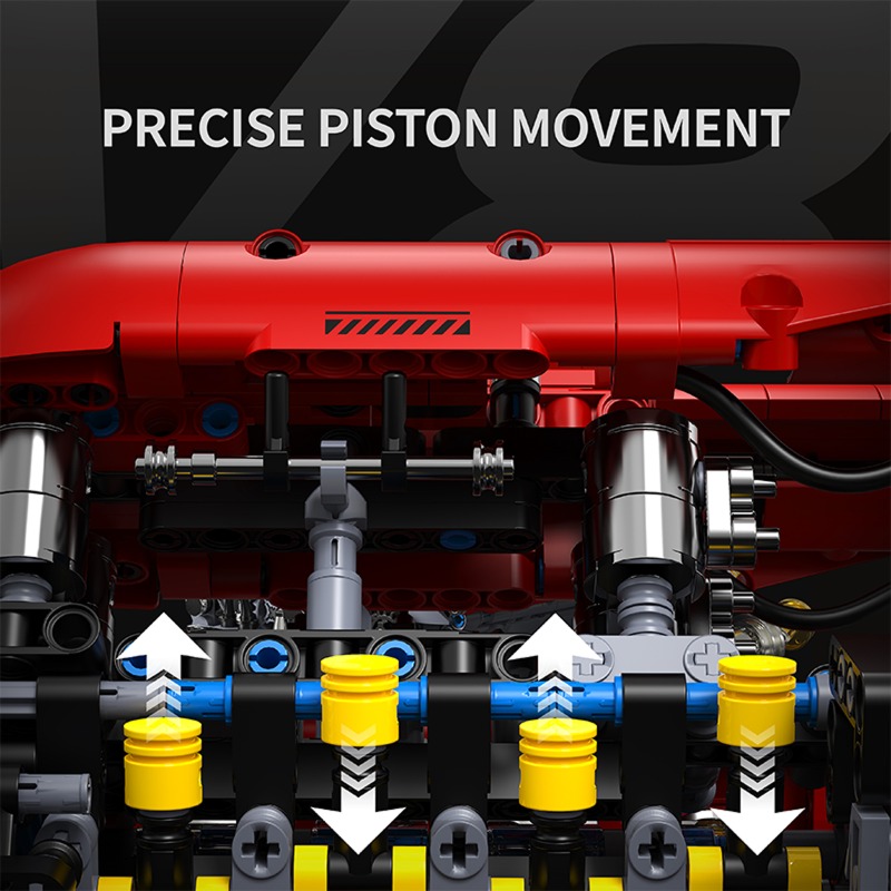 T5011 1370 parça Simülasyon V8 - Model Kit V8 incelemesi ve fiyatı