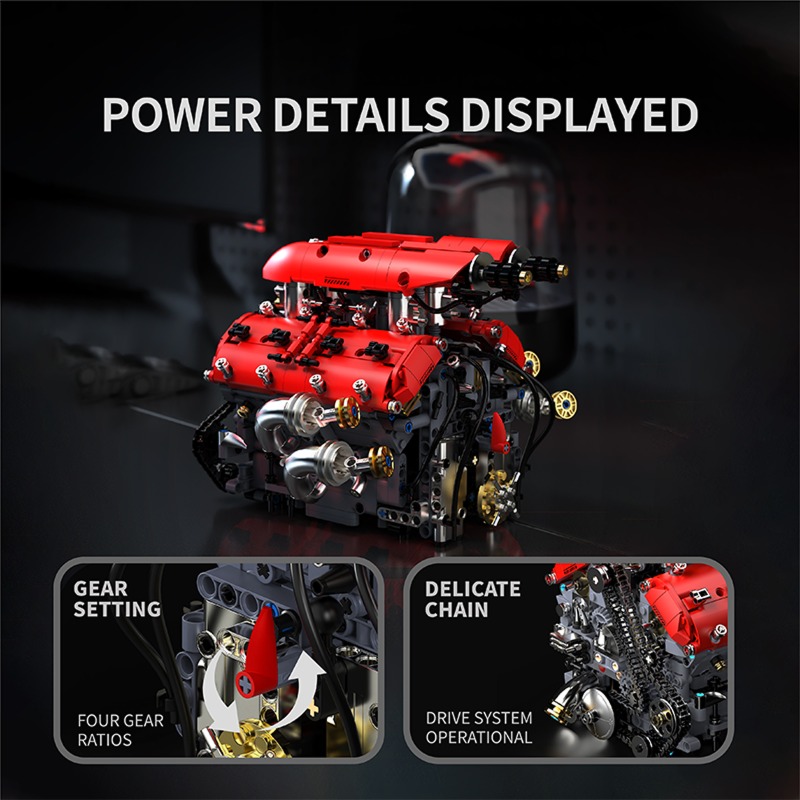 T5011 1370 parça Simülasyon V8 - Model Kit V8 incelemesi ve fiyatı