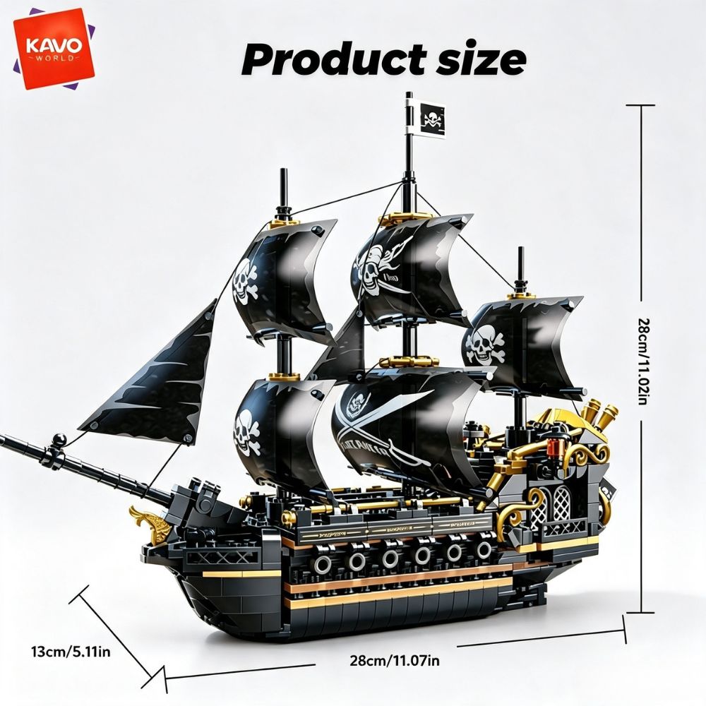 KAVOWORLD 801 Parça Siyah Yelk - Model Kit U Boat incelemesi ve fiyatı