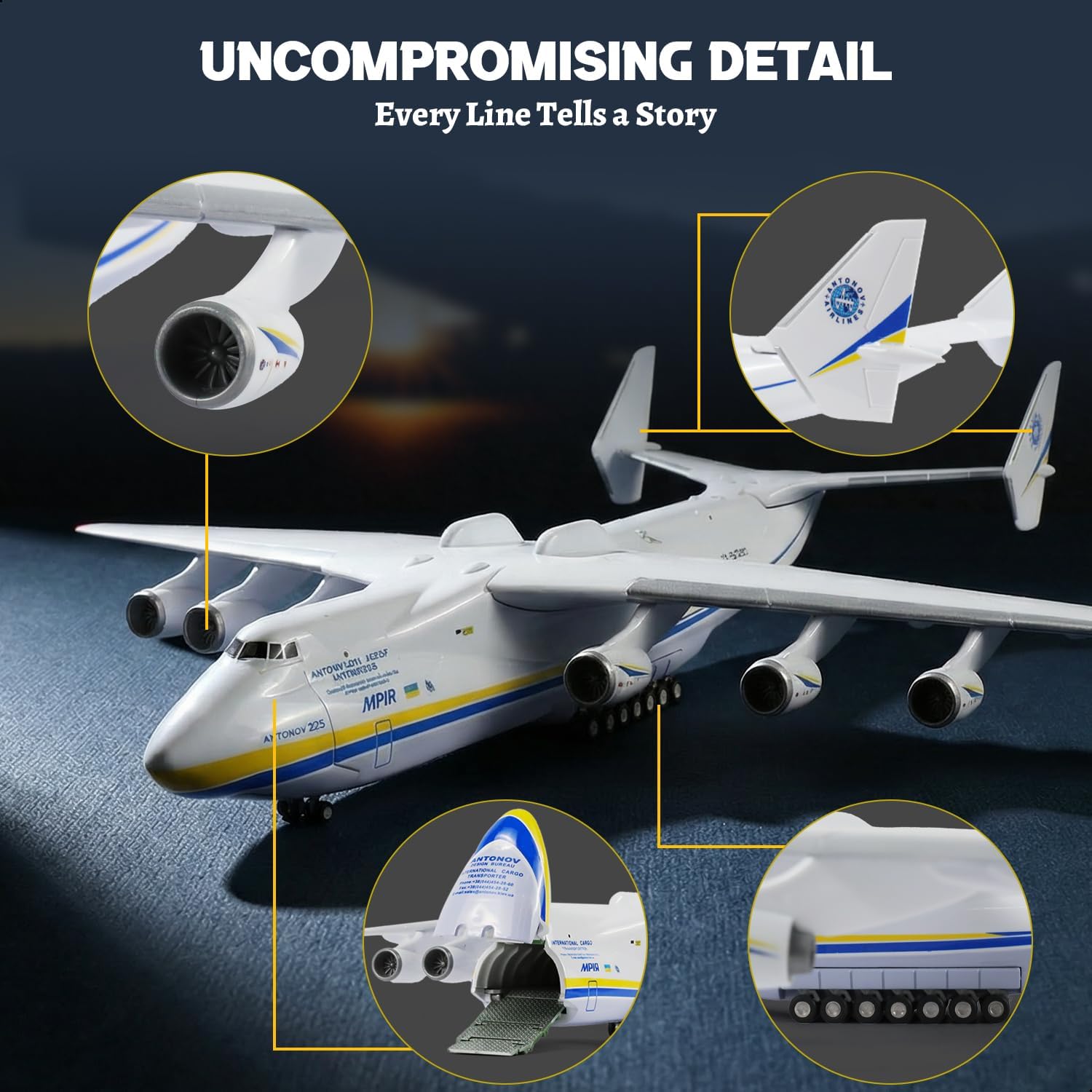 Antonov AN-225 Mriya 1/200 Ölç - Model Kit Ukraine incelemesi ve fiyatı