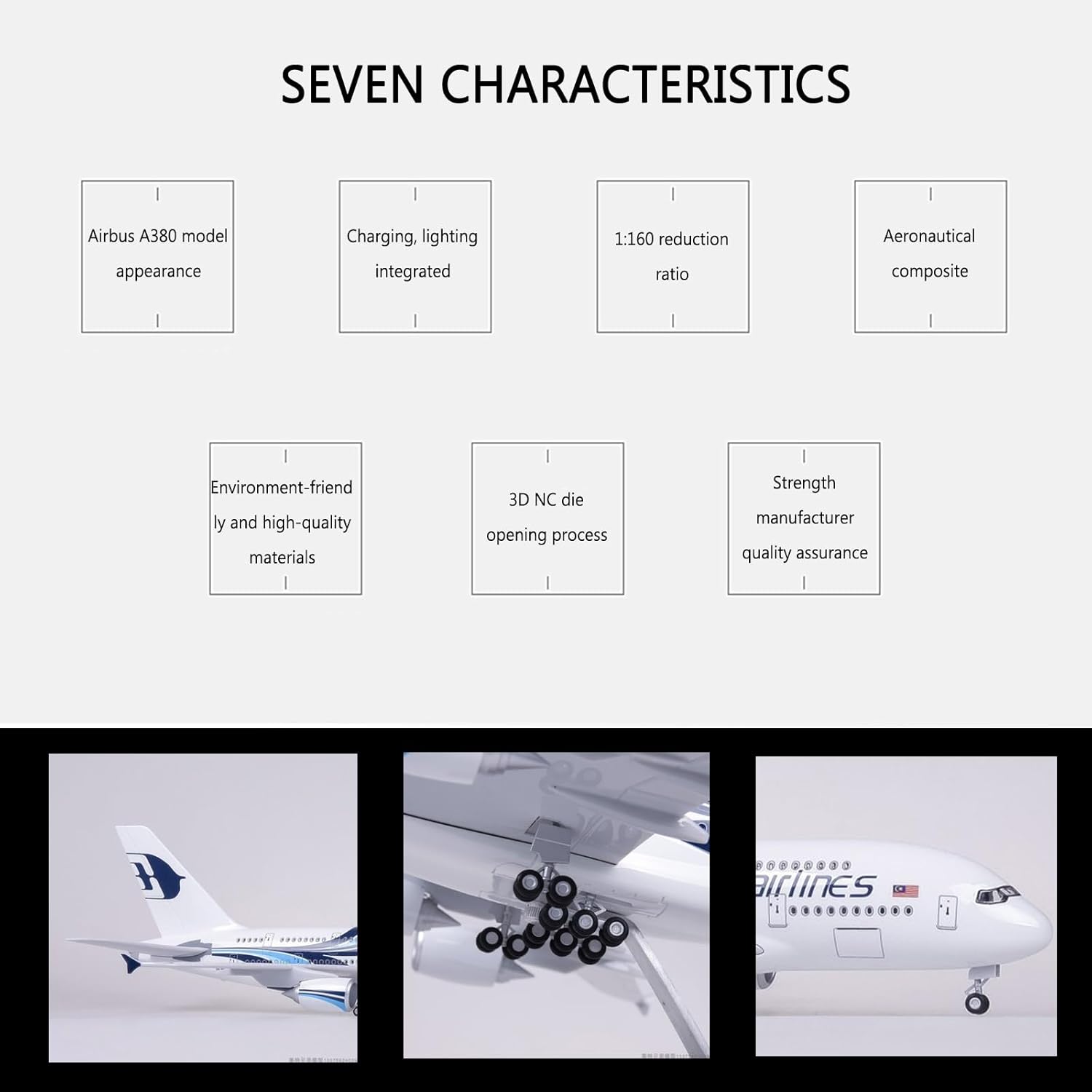 1:160 Ölçekli Malezya Havayoll - Model Kit Simulator incelemesi ve fiyatı