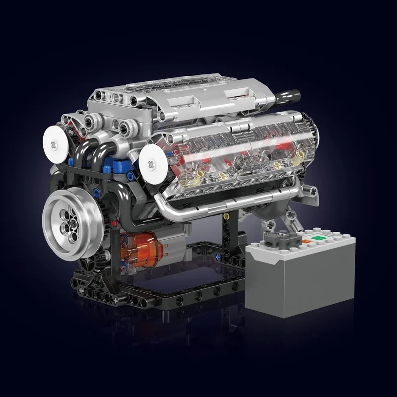 MOULD KING 535 Parça V8 Motor  - Model Kit V8 incelemesi ve fiyatı